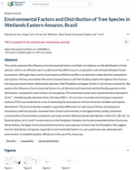 Environmental factors and distribution of tree species in wetlands eastern Amazon, Brazil