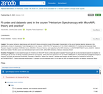 R codes and datasets used in the course "Herbarium Spectroscopy with MicroNIR: theory and practice"