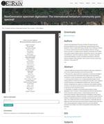 NextGeneration specimen digitization: The international herbarium community goes spectral!