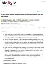Scaling up tree diversity inventories across Amazonian ecosystems using field spectroscopy