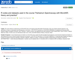 R codes and datasets used in the course "Herbarium Spectroscopy with MicroNIR: theory and practice"